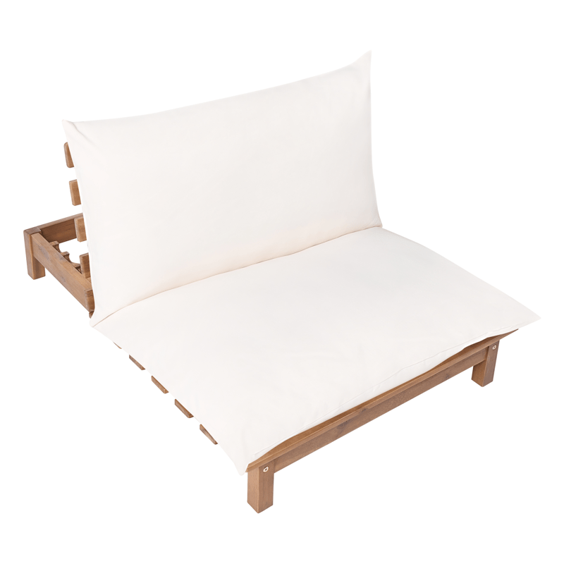 Solstol utomhus med Dyna Suno Akaciaträ - Brun/Beige - Utemöbler - Utestol & trädgårdsstol - Solstolar