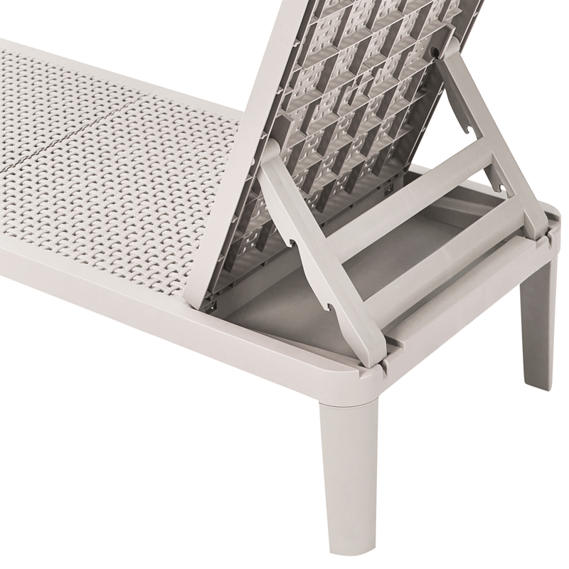 Solstol utomhus Ossimo - Grå - Utemöbler - Utestol & trädgårdsstol - Solstolar