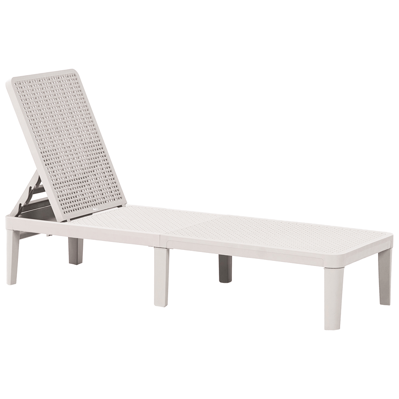 Solstol utomhus Ossimo - Grå - Utemöbler - Utestol & trädgårdsstol - Solstolar