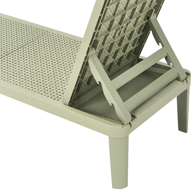 Solstol utomhus Ossimo - Grön - Utemöbler - Utestol & trädgårdsstol - Solstolar