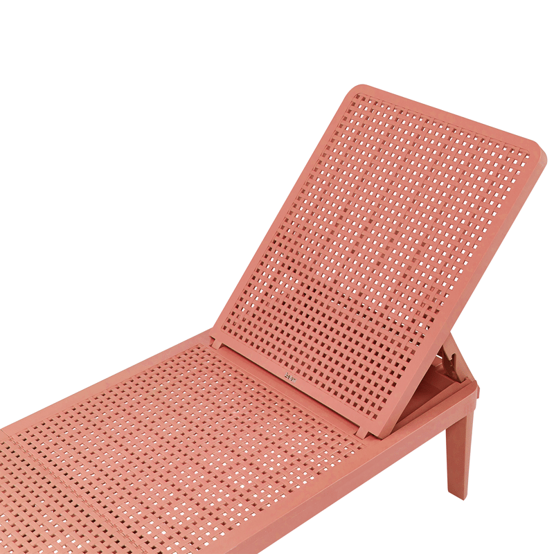 Solstol utomhus Ossimo - Röd - Utemöbler - Utestol & trädgårdsstol - Solstolar