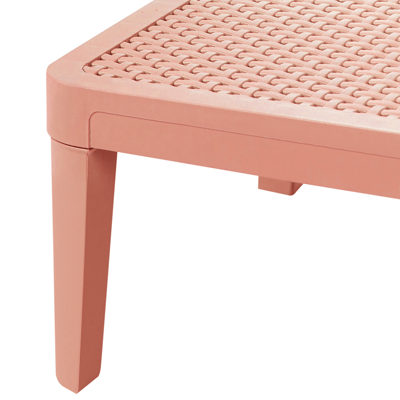 Solstol utomhus Ossimo - Röd - Utemöbler - Utestol & trädgårdsstol - Solstolar