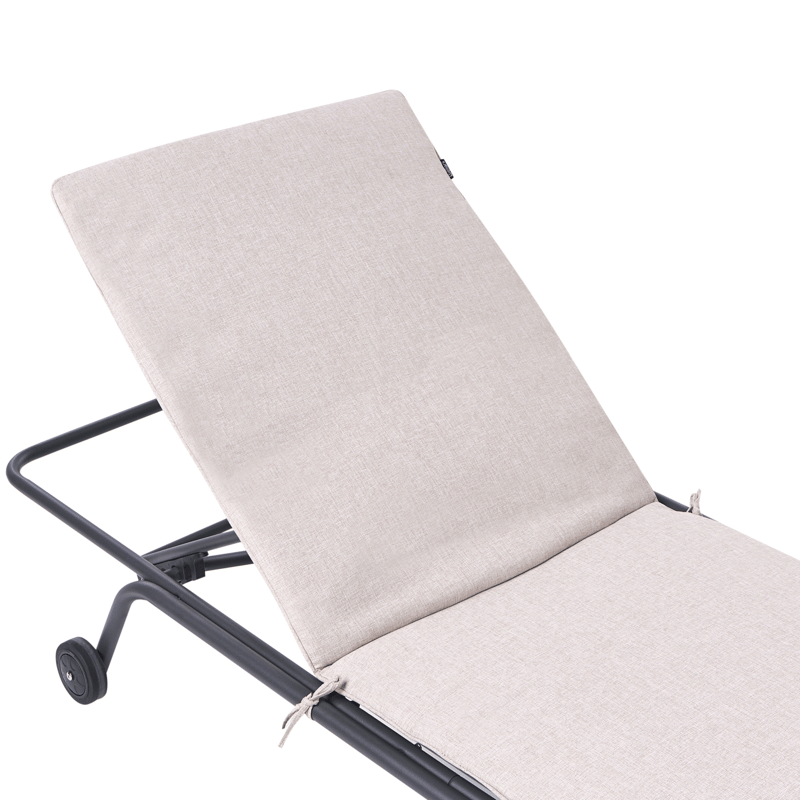 Solstol utomhus Volterra Stål - Beige/Grå - Utemöbler - Utestol & trädgårdsstol - Solsäng & Solvagnar