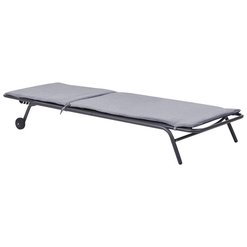 Solstol utomhus Volterra Stål - Grå - Utemöbler - Utestol & trädgårdsstol - Solsäng & Solvagnar