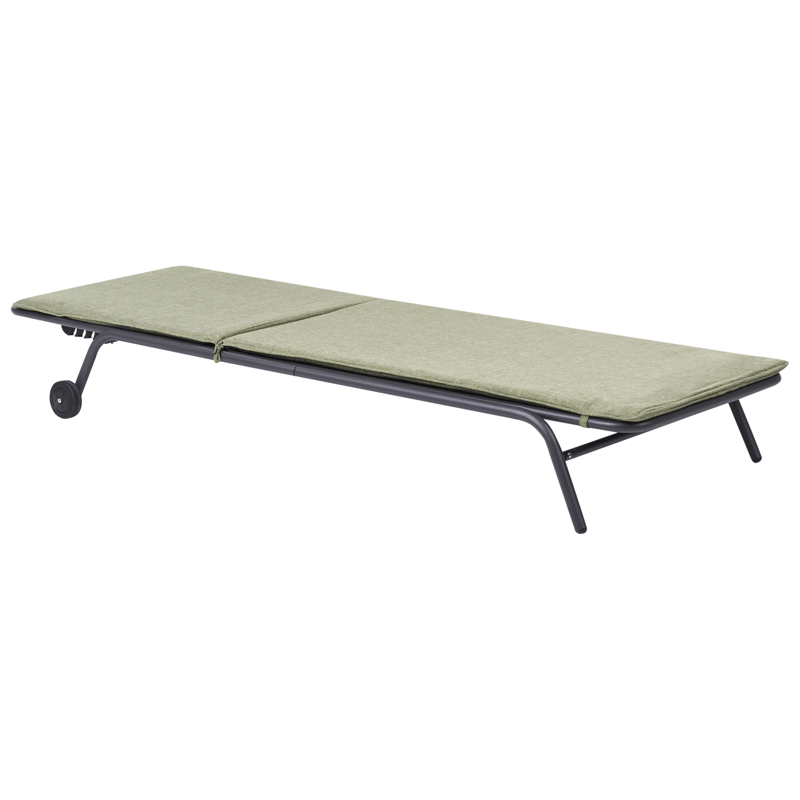 Solstol utomhus Volterra Stål - Grön/Grå - Utemöbler - Utestol & trädgårdsstol - Solsäng & Solvagnar