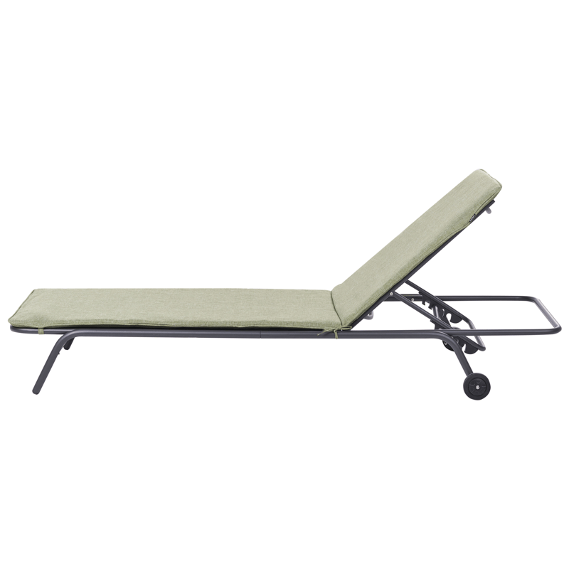 Solstol utomhus Volterra Stål - Grön/Grå - Utemöbler - Utestol & trädgårdsstol - Solsäng & Solvagnar