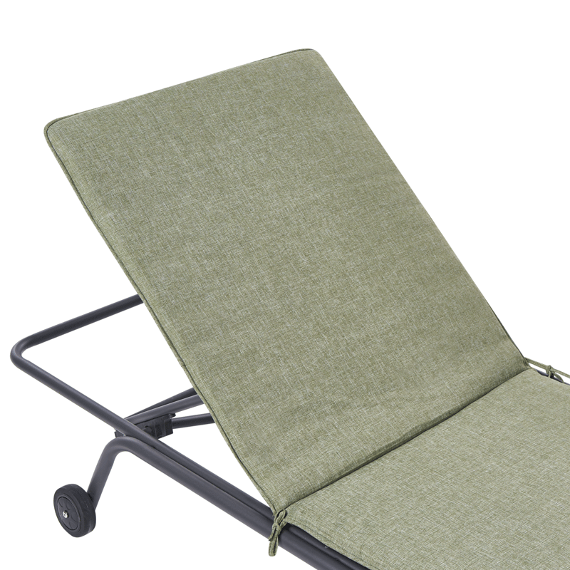 Solstol utomhus Volterra Stål - Grön/Grå - Utemöbler - Utestol & trädgårdsstol - Solsäng & Solvagnar