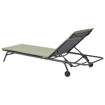 Solstol utomhus Volterra Stål - Grön/Grå - Utemöbler - Utestol & trädgårdsstol - Solsäng & Solvagnar