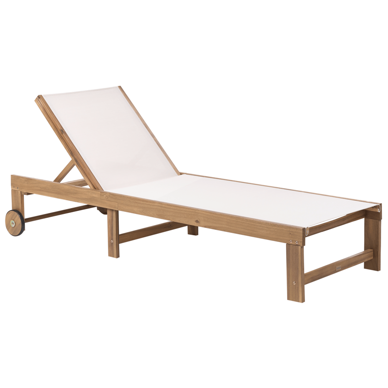 Solstol utomhus Pedesina Akaciaträ - Brun/Beige - Utemöbler - Utestol & trädgårdsstol - Solsäng & Solvagnar