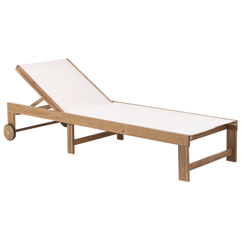 Solstol utomhus Pedesina Akaciaträ - Brun/Beige - Utemöbler - Utestol & trädgårdsstol - Solsäng & Solvagnar