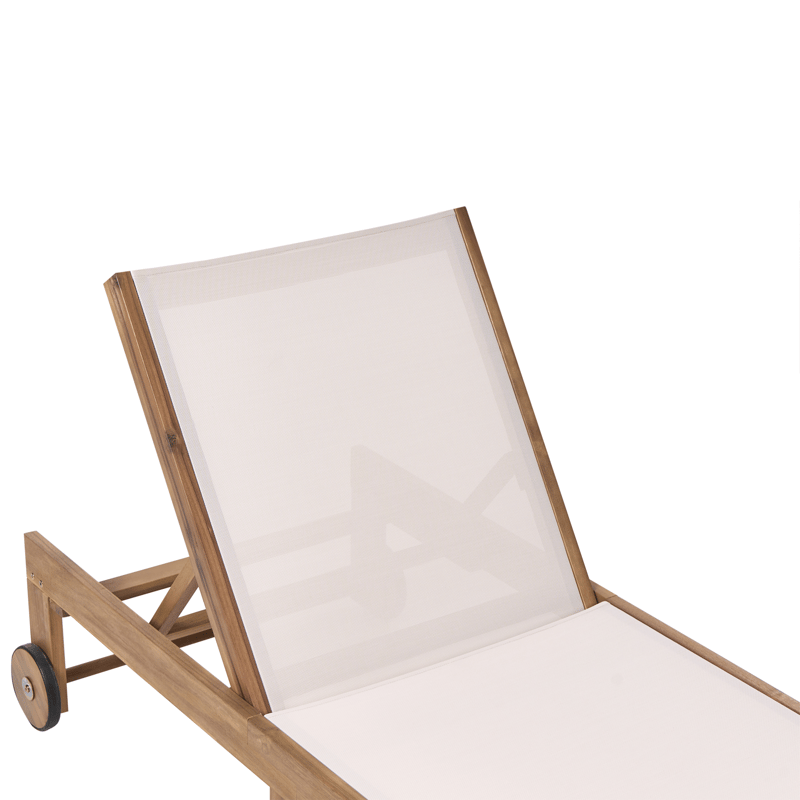 Solstol utomhus Pedesina Akaciaträ - Brun/Beige - Utemöbler - Utestol & trädgårdsstol - Solsäng & Solvagnar