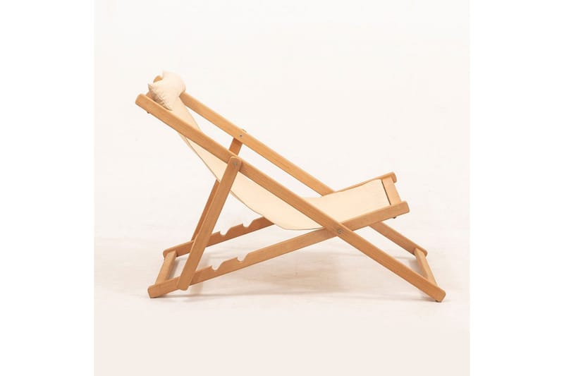 Solstol Zarith Kräm - Cremevit - Utemöbler - Utestol & trädgårdsstol - Solstolar