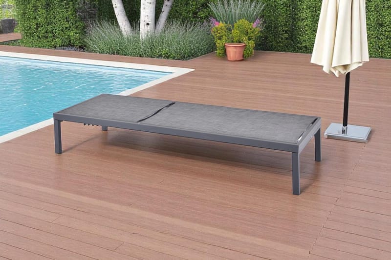 Solstol Palermo Utomhus - svart - Utemöbler - Utestol & trädgårdsstol - Solstolar