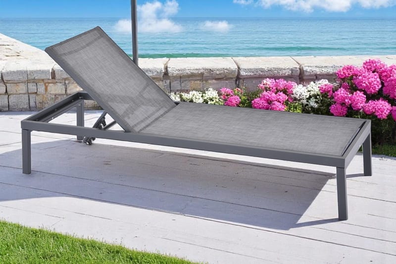 Solstol Palermo Utomhus - svart - Utemöbler - Utestol & trädgårdsstol - Solstolar