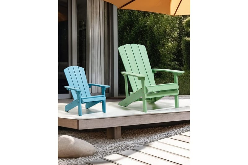 Barnstol Adirondack - Blå - Utemöbler - Utestol & trädgårdsstol - Solstolar - Däckstol