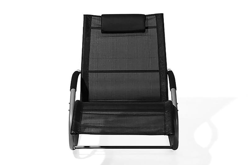 Carano Solstol 149 cm - Svart - Utemöbler - Utestol & trädgårdsstol - Gungstol utomhus