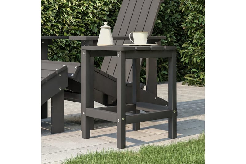 Adirondack bord antracit 38x38x46 cm HDPE - Antracit - Utemöbler - Utestol & trädgårdsstol - Solstolar - Däckstol