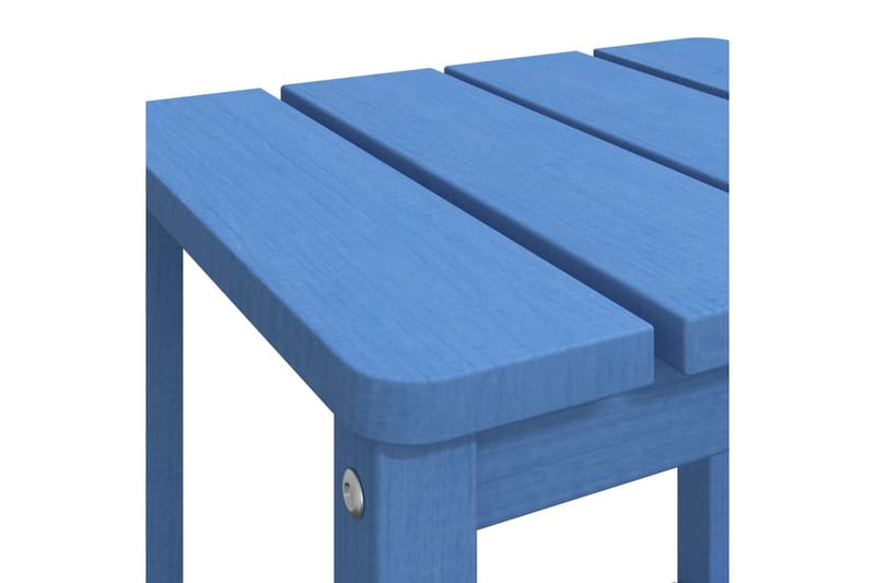 Adirondack bord aquablå 38x38x46 cm HDPE - Blå - Utemöbler - Utestol & trädgårdsstol - Solstolar - Däckstol