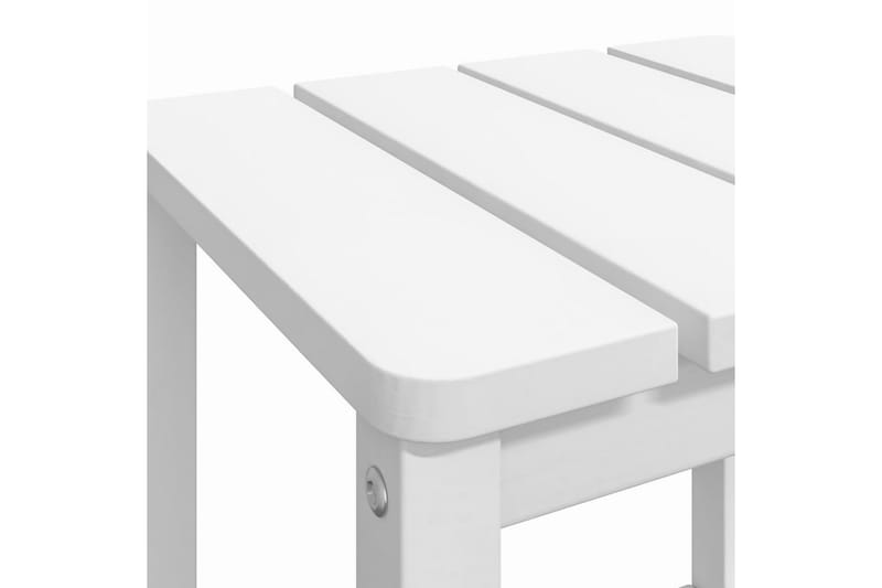 Adirondack bord vit 38x38x46 cm HDPE - Vit - Utemöbler - Utestol & trädgårdsstol - Solstolar - Däckstol
