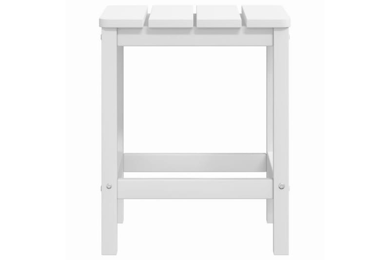 Adirondack bord vit 38x38x46 cm HDPE - Vit - Utemöbler - Utestol & trädgårdsstol - Solstolar - Däckstol