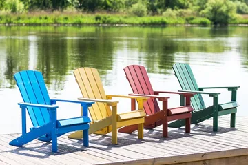 Adirondack Däckstol 88|75|88 cm - Grön - Utemöbler - Utestol & trädgårdsstol - Solstolar - Däckstol