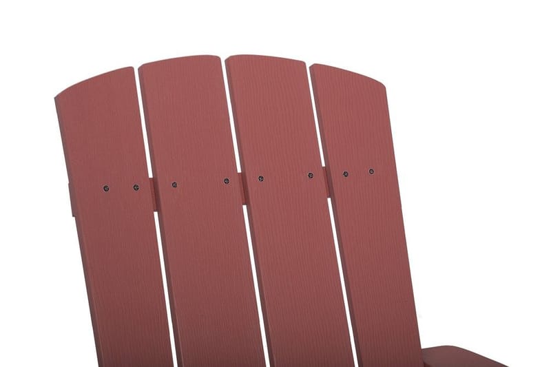 Adirondack Däckstol 88|75|88 cm - Röd - Utemöbler - Utestol & trädgårdsstol - Solstolar - Däckstol
