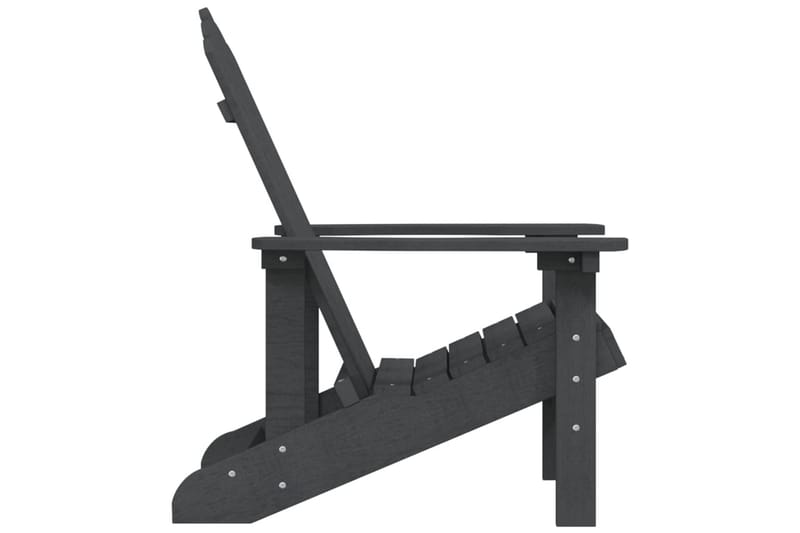 Adirondackstol HDPE antracit - Antracit - Utemöbler - Utestol & trädgårdsstol - Solstolar - Däckstol