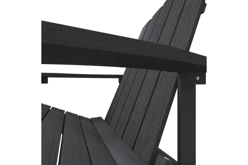 Adirondackstol HDPE antracit - Antracit - Utemöbler - Utestol & trädgårdsstol - Solstolar - Däckstol