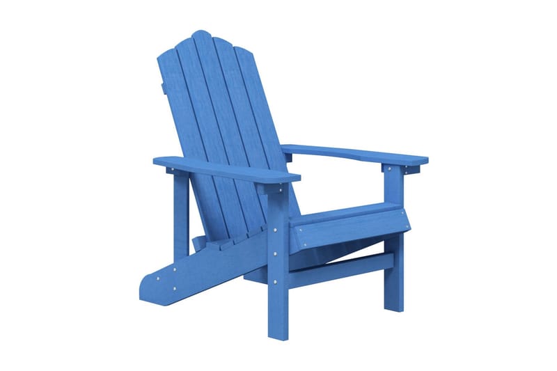 Adirondackstol HDPE aquablå - Blå - Utemöbler - Utestol & trädgårdsstol - Solstolar - Däckstol