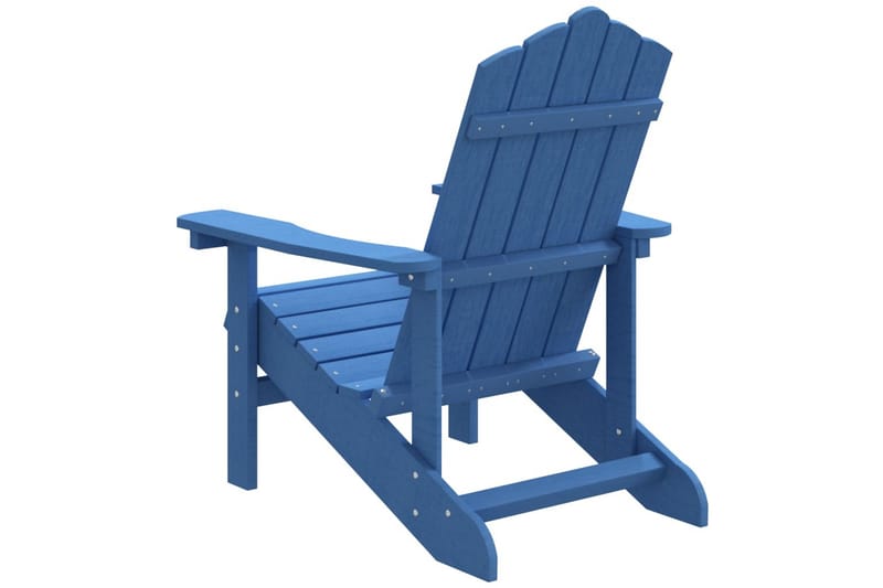 Adirondackstol HDPE aquablå - Blå - Utemöbler - Utestol & trädgårdsstol - Solstolar - Däckstol