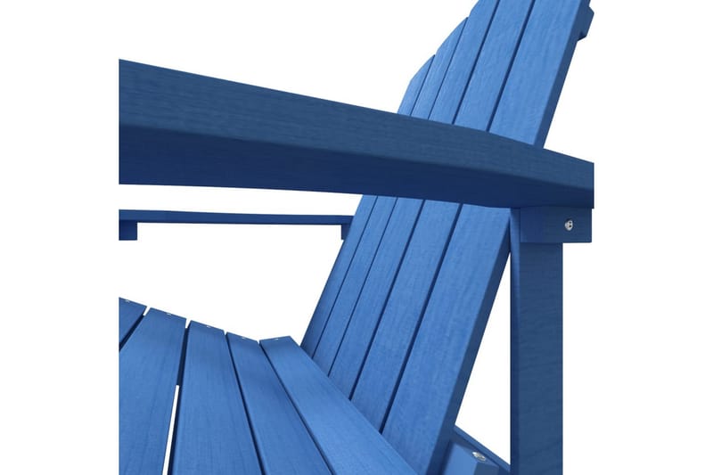 Adirondackstol HDPE aquablå - Blå - Utemöbler - Utestol & trädgårdsstol - Solstolar - Däckstol