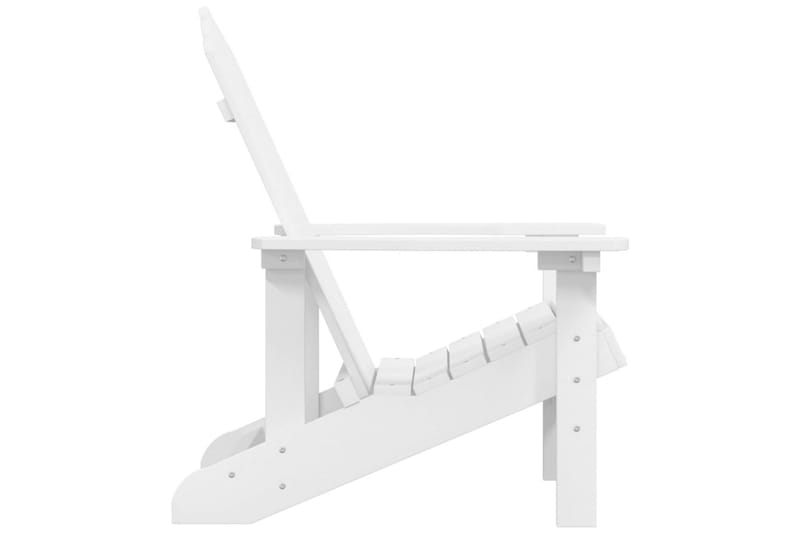Adirondackstol HDPE vit - Vit - Utemöbler - Utestol & trädgårdsstol - Solstolar - Däckstol