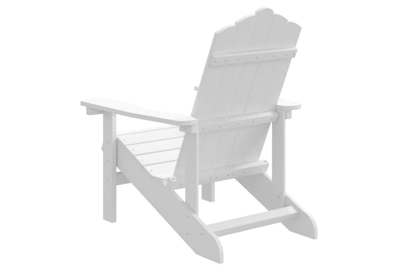 Adirondackstol HDPE vit - Vit - Utemöbler - Utestol & trädgårdsstol - Solstolar - Däckstol