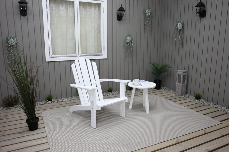 Cranston Däckstol - Vit - Utemöbler - Utestol & trädgårdsstol - Solstolar - Däckstol