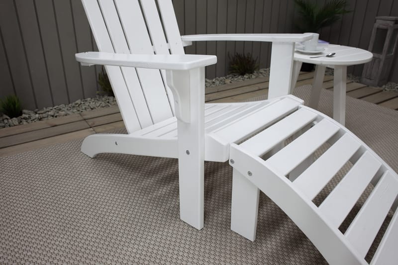 Cranston Däckstol - Vit - Utemöbler - Utestol & trädgårdsstol - Solstolar - Däckstol