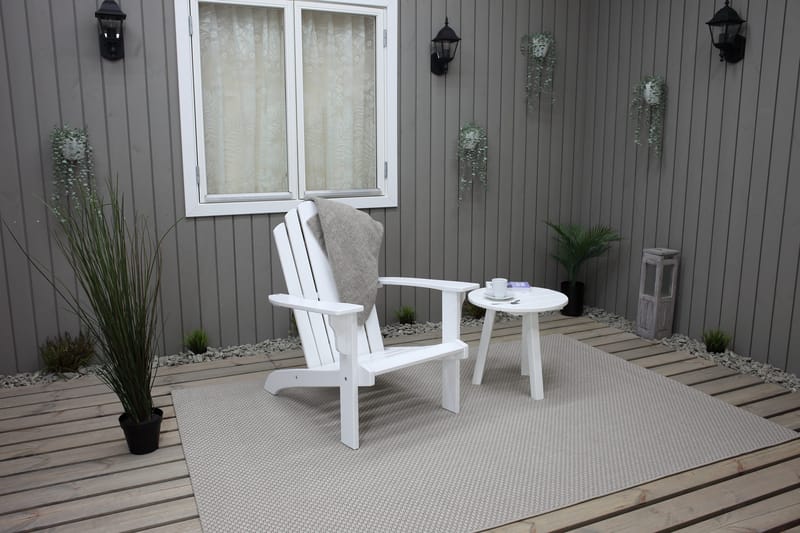 Cranston Däckstol - Vit - Utemöbler - Utestol & trädgårdsstol - Solstolar - Däckstol