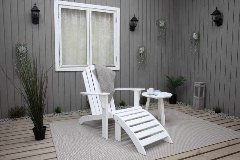 Cranston Däckstol - Vit - Utemöbler - Utestol & trädgårdsstol - Solstolar - Däckstol
