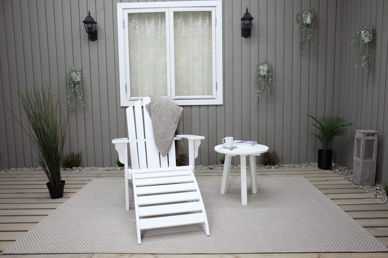 Cranston Däckstol - Vit - Utemöbler - Utestol & trädgårdsstol - Solstolar - Däckstol