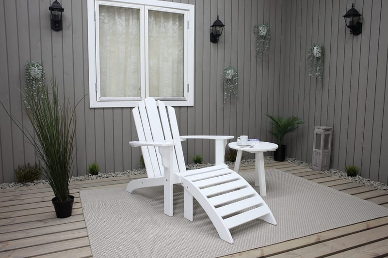 Cranston Däckstol - Vit - Utemöbler - Utestol & trädgårdsstol - Solstolar - Däckstol