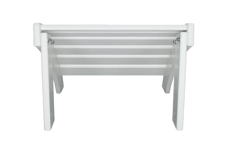 Cranston Fotpall till däckstol - Vit - Utemöbler - Utestol & trädgårdsstol - Solstolar - Däckstol