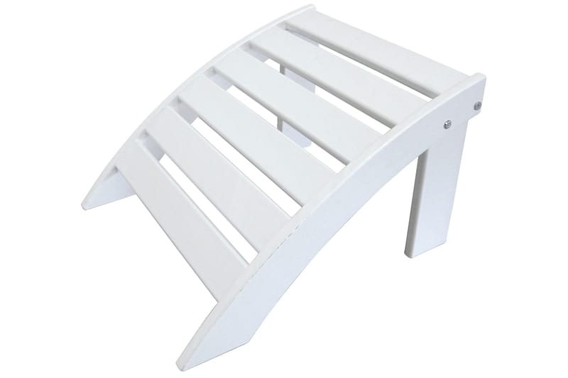 Cranston Fotpall till däckstol - Vit - Utemöbler - Utestol & trädgårdsstol - Solstolar - Däckstol