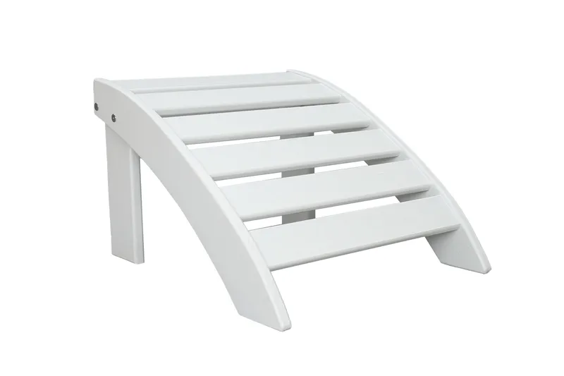 Cranston Fotpall till däckstol, Vit
