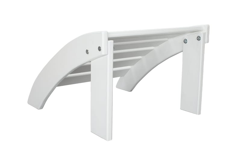 Cranston Fotpall till däckstol - Vit - Utemöbler - Utestol & trädgårdsstol - Solstolar - Däckstol