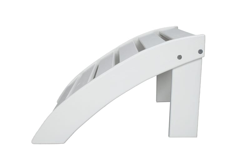 Cranston Fotpall till däckstol - Vit - Utemöbler - Utestol & trädgårdsstol - Solstolar - Däckstol