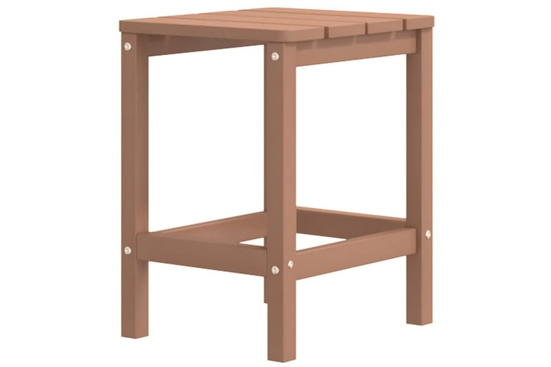 Däckstolar för trädgården med bord HDPE brun - Brun - Utemöbler - Utestol & trädgårdsstol - Solstolar - Däckstol