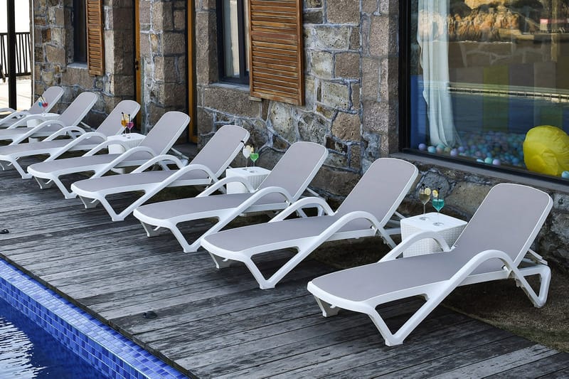 Resort Däckstol Beige - Utemöbler - Utestol & trädgårdsstol - Solstolar - Däckstol