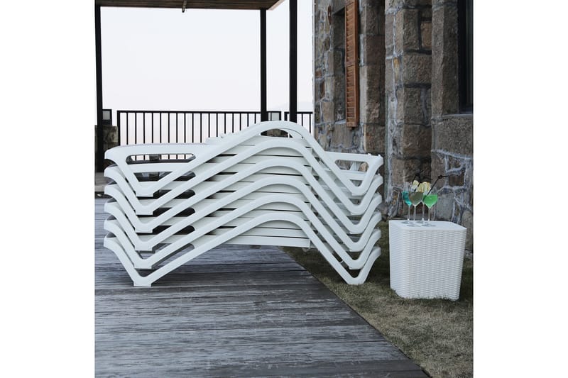 Resort Däckstol Beige - Utemöbler - Utestol & trädgårdsstol - Solstolar - Däckstol