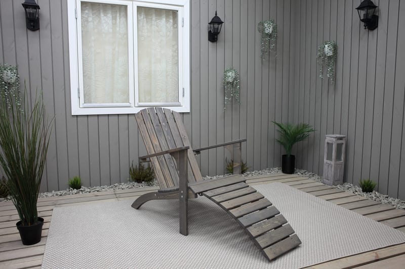 Rolston Däckstol - Grå - Utemöbler - Utestol & trädgårdsstol - Solstolar - Däckstol