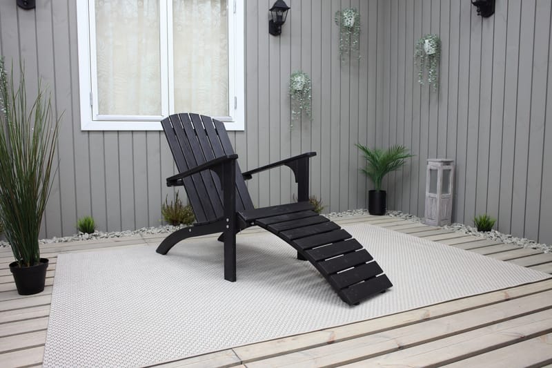 Rolston Däckstol - Kaffesvart - Utemöbler - Utestol & trädgårdsstol - Solstolar - Däckstol