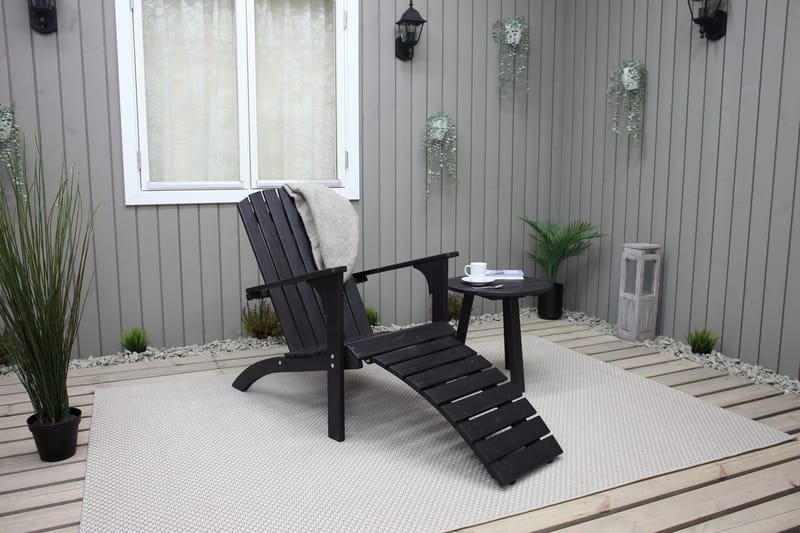 Rolston Däckstol - Kaffesvart - Utemöbler - Utestol & trädgårdsstol - Solstolar - Däckstol